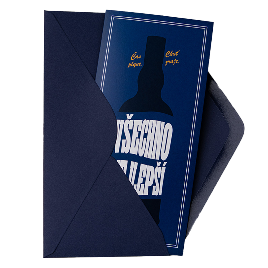 Elegantní přání pro milovníky alkoholu